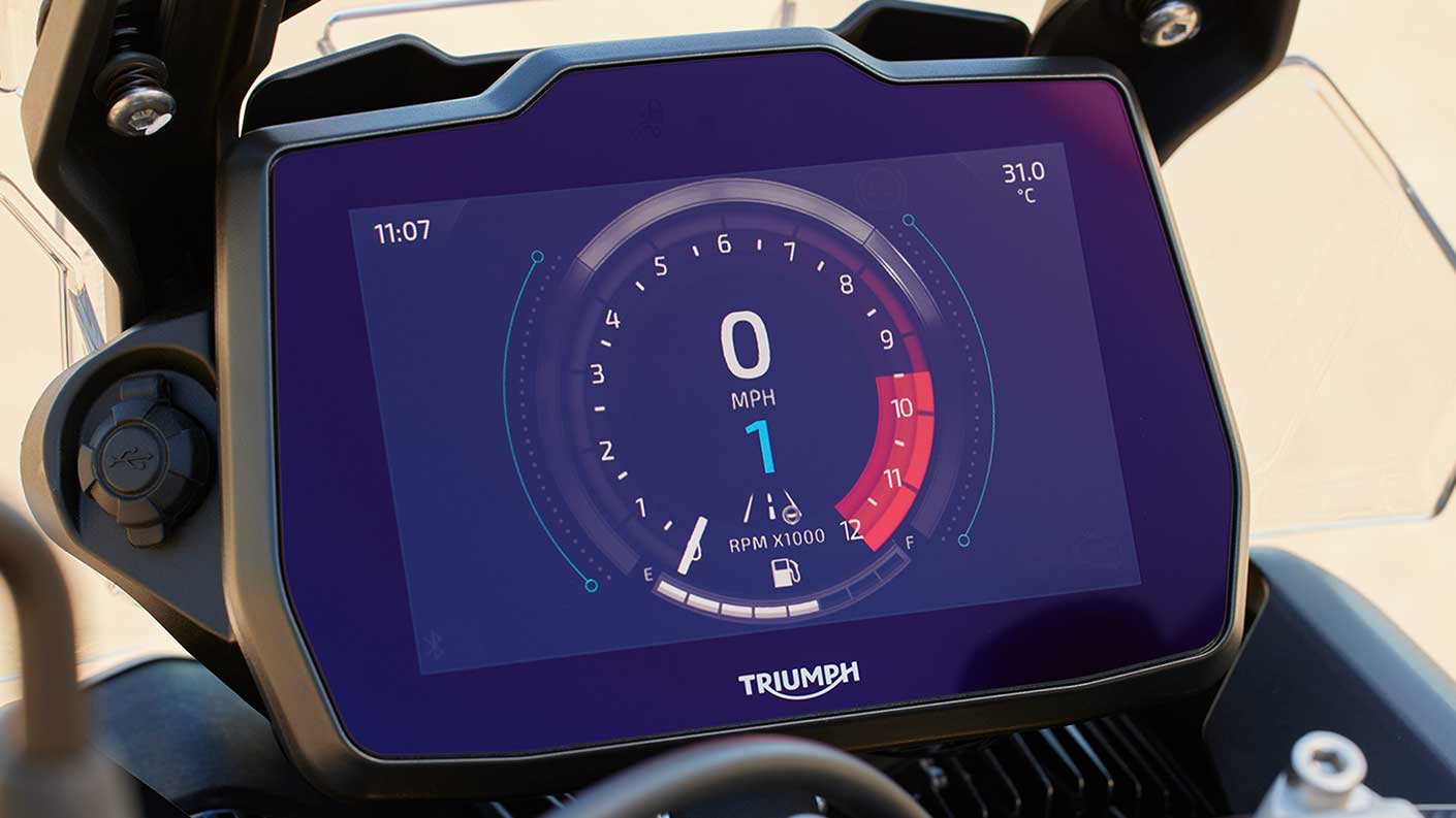 Triumph tiger 900 tft display shop